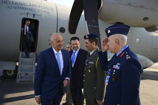 Greece s Defence Minister Nikos Dendias arrives Ankara for 36th NATO Summit ANKARA, TURKIYE - JULY 8: Greece s Defence Minister Nikos Dendias arrives at Esenboga Airport within the 36th NATO Heads of State and Government Summit in Ankara, Turkiye, on July 8, 2026 Mehmet Futsi Anadolu Ankara Turkey. Editorial use only. Please get in touch for any other usage.  Copyright: x2026xAnadoluxMehmetxFutsix
