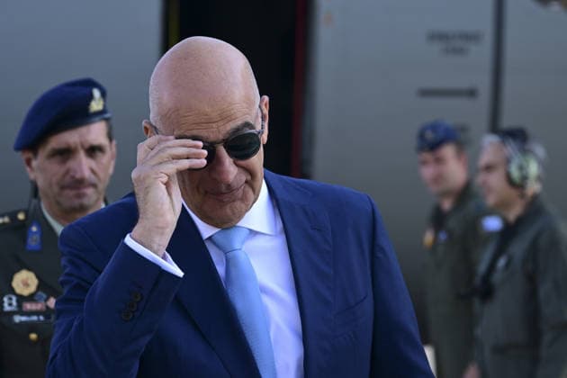 Greece s Defence Minister Nikos Dendias arrives Ankara for 36th NATO Summit ANKARA, TURKIYE - JULY 8: Greece s Defence Minister Nikos Dendias arrives at Esenboga Airport within the 36th NATO Heads of State and Government Summit in Ankara, Turkiye, on July 8, 2026 Mehmet Futsi Anadolu Ankara Turkey. Editorial use only. Please get in touch for any other usage.  Copyright: x2026xAnadoluxMehmetxFutsix