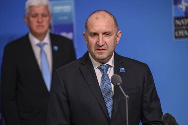36th NATO Summit in Ankara ANKARA, TURKIYE - JULY 08: Bulgarian Prime Minister Rumen Radev makes a statement to the press ahead of the main session of the North Atlantic Council Meeting during the second day of the 36th NATO Heads of State and Government Summit in Ankara, Turkiye on July 08, 2026. Dogukan Keskinkilic Anadolu Ankara Turkey. Editorial use only. Please get in touch for any other usage.  Copyright: x2026xAnadoluxDogukanxKeskinkilicx