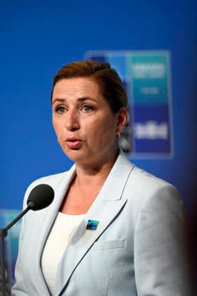 Danish Prime Minister Mette Frederiksen at the 36th NATO Heads of State and Government Summit in Ankara, Turkey, on July 8, 2026. - EMMI KORHONEN Ankara Turkey  Copyright: xEmmixKorhonenx eWI0a6vq3TE