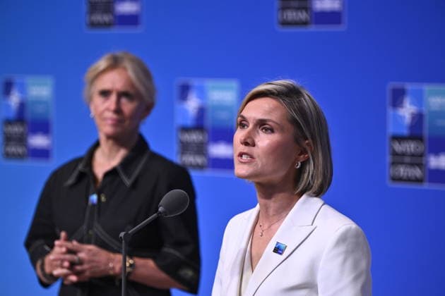 ANKARA, TURKIET 20260708 Islands statsminister Kristrun Frostadottir anländer till Nato-toppmötet i Ankara, Turkiet. ANKARA TURKIET x10430x *** ANKARA, TURKEY 20260708 Icelandic Prime Minister Kristrun Frostadottir arrives at the NATO summit in Ankara, Turkey ANKARA TURKEY x10430x  Copyright: xChristinexOlsson TTx NATO-TOPPMÖTE ANKARA 2026 hbZ3DBKGwt8