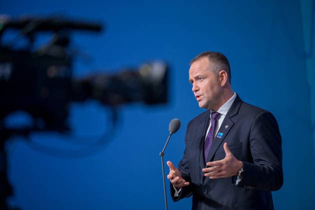 36th NATO Summit in Ankara ANKARA, TURKIYE - JULY 08: Polish President Karol Nawrocki makes a statement to the press ahead of the main session of the North Atlantic Council Meeting during the second day of the 36th NATO Heads of State and Government Summit in Ankara, Turkiye on July 08, 2026. Ozge Elif Kizil Anadolu Ankara Turkey. Editorial use only. Please get in touch for any other usage.  Copyright: x2026xAnadoluxOzgexElifxKizilx