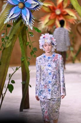 PFW - Chanel Runway A model walks the runway during the Chanel Haute Couture Fall Winter 2026 2027 show as part of Paris Fashion Week on July 07, 2026 in Paris, France. Photo by Franck Castel ABACAPRESS.COM Paris France  Copyright: xCastelxFranck ABACAx