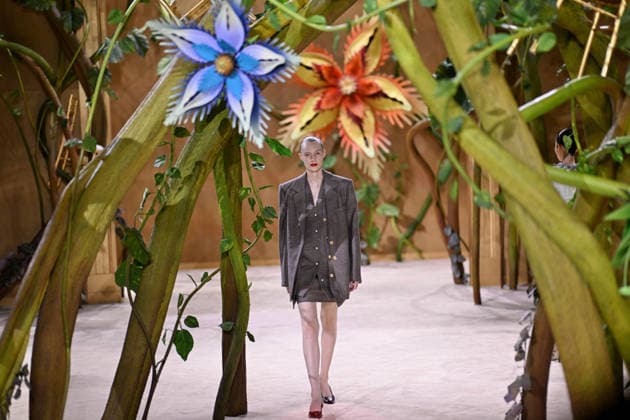 PFW - Chanel Runway A model walks the runway during the Chanel Haute Couture Fall Winter 2026 2027 show as part of Paris Fashion Week on July 07, 2026 in Paris, France. Photo by Franck Castel ABACAPRESS.COM Paris France  Copyright: xCastelxFranck ABACAx