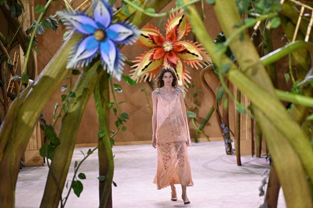 PFW - Chanel Runway A model walks the runway during the Chanel Haute Couture Fall Winter 2026 2027 show as part of Paris Fashion Week on July 07, 2026 in Paris, France. Photo by Franck Castel ABACAPRESS.COM Paris France  Copyright: xCastelxFranck ABACAx
