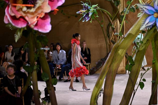 PFW - Chanel Runway A model walks the runway during the Chanel Haute Couture Fall Winter 2026 2027 show as part of Paris Fashion Week on July 07, 2026 in Paris, France. Photo by Franck Castel ABACAPRESS.COM Paris France  Copyright: xCastelxFranck ABACAx