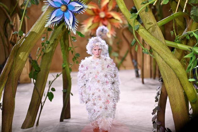 PFW - Chanel Runway A model walks the runway during the Chanel Haute Couture Fall Winter 2026 2027 show as part of Paris Fashion Week on July 07, 2026 in Paris, France. Photo by Franck Castel ABACAPRESS.COM Paris France  Copyright: xCastelxFranck ABACAx