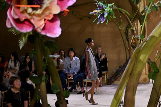 PFW - Chanel Runway A model walks the runway during the Chanel Haute Couture Fall Winter 2026 2027 show as part of Paris Fashion Week on July 07, 2026 in Paris, France. Photo by Franck Castel ABACAPRESS.COM Paris France  Copyright: xCastelxFranck ABACAx