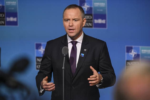36th NATO Summit in Ankara ANKARA, TURKIYE - JULY 8: Polish President Karol Nawrocki speaks to press ahead of the main session of the North Atlantic Council Meeting, which brings together heads of state and government on the second day of the NATO Summit in Ankara, Turkiye, on July 8, 2026. Dogukan Keskinkilic Anadolu Ankara Turkey. Editorial use only. Please get in touch for any other usage.  Copyright: x2026xAnadoluxDogukanxKeskinkilicx