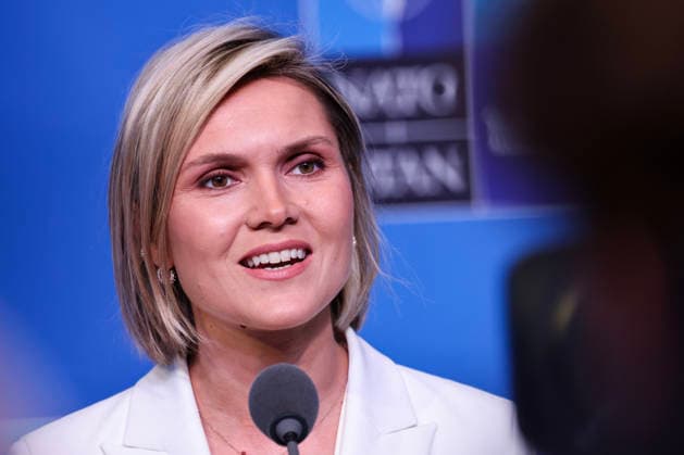 Nato-toppmotet i Ankara 2026 Ankara, Tyrkia 20260708. Islands statsminister Kristrun Mjoll Frostadottir under Nato-toppmotet i Ankara onsdag. Foto: Geir Olsen NTB Ankara Tyrkia JO-2pV-NAyU EDITORIAL USE ONLY Ref:_POLJO-2pV-NAyU.jpg *** NATO Summit in Ankara 2026 Ankara, Turkey, July 8, 2026. Iceland’s Prime Minister Kristrun Mjoll Frostadottir during the NATO summit in Ankara on Wednesday. Photo: Geir Olsen, NTB, Ankara, Turkey. JO 2pV NAyU EDITORIAL USE ONLY. Ref: POLJO 2pV NAyU jpg  Copyright: xGeirxOlsenx xNTBx