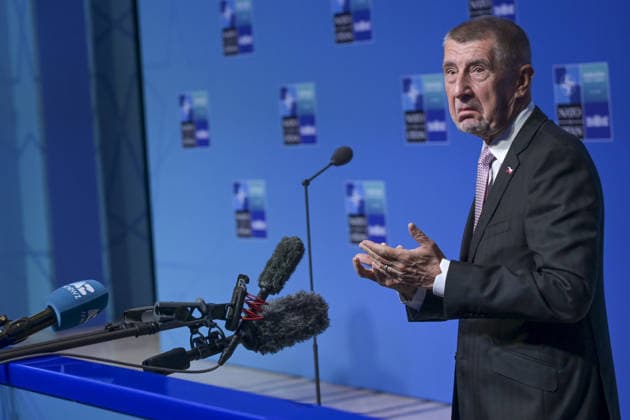 36th NATO Summit in Ankara ANKARA, TURKIYE - JULY 8: Czech Prime Minister Andrej Babis speaks to press ahead of the main session of the North Atlantic Council Meeting, which brings together heads of state and government on the second day of the NATO Summit in Ankara, Turkiye, on July 8, 2026. Ozge Elif Kizil Anadolu Ankara Turkey. Editorial use only. Please get in touch for any other usage.  Copyright: x2026xAnadoluxOzgexElifxKizilx