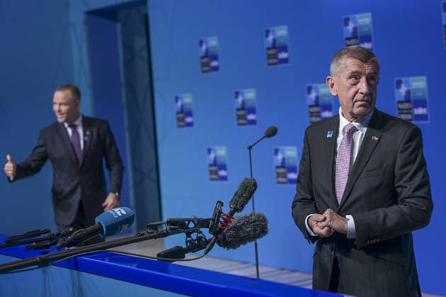 36th NATO Summit in Ankara ANKARA, TURKIYE - JULY 8: Czech Prime Minister Andrej Babis speaks to press ahead of the main session of the North Atlantic Council Meeting, which brings together heads of state and government on the second day of the NATO Summit in Ankara, Turkiye, on July 8, 2026. Ozge Elif Kizil Anadolu Ankara Turkey. Editorial use only. Please get in touch for any other usage.  Copyright: x2026xAnadoluxOzgexElifxKizilx