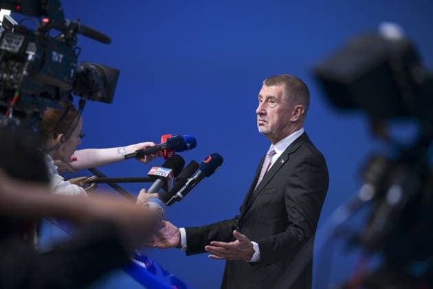 36th NATO Summit in Ankara ANKARA, TURKIYE - JULY 8: Czech Prime Minister Andrej Babis speaks to press ahead of the main session of the North Atlantic Council Meeting, which brings together heads of state and government on the second day of the NATO Summit in Ankara, Turkiye, on July 8, 2026. Ozge Elif Kizil Anadolu Ankara Turkey. Editorial use only. Please get in touch for any other usage.  Copyright: x2026xAnadoluxOzgexElifxKizilx