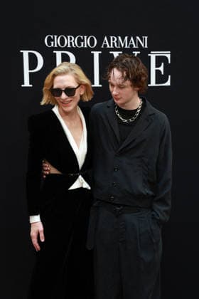 Cate Blanchett and her son Ignatius Martin Upton at the Giorgio Armani Privé Fall Winter 2026–2027 Haute Couture Collection fashion show during Paris Fashion Week, July 7, 2026 Celebrities at the Giorgio Armani Privé Fall Winter 2026–2027 Haute Couture Collection fashion show during Paris Fashion Week, July 7, 2026, Paris, France  Copyright: xFlorianxLaviellex xBestimagexFlorianxLaviellex xBestimagex
