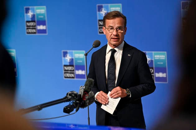 LKS 20260708 Swedish Prime Minister Ulf Kristersson at the 36th NATO Heads of State and Government Summit in Ankara, Turkey, on July 8, 2026. - EMMI KORHONEN Ankara Turkey  Copyright: xEmmixKorhonenx HFujE0WMIlM