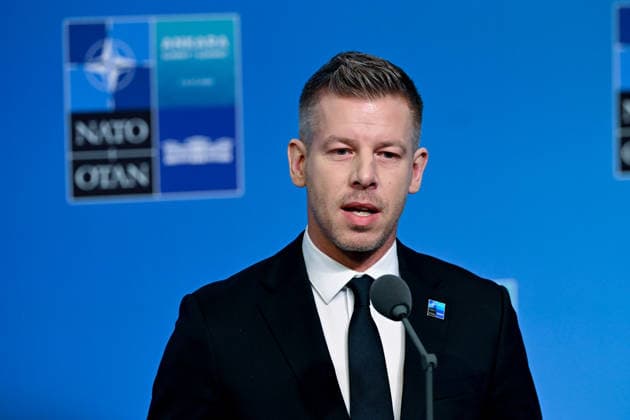 36th NATO Summit in Ankara ANKARA, TURKIYE - JULY 08: Hungarian Prime Minister Peter Magyar makes a statement to the press ahead of the main session of the North Atlantic Council Meeting during the second day of the 36th NATO Heads of State and Government Summit in Ankara, Turkiye on July 08, 2026. Dogukan Keskinkilic Anadolu Ankara Turkey. Editorial use only. Please get in touch for any other usage.  Copyright: x2026xAnadoluxDogukanxKeskinkilicx