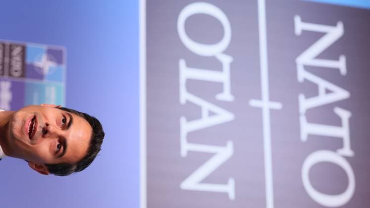 NATO Secretary General Mark Rutte pictured during a press conference after the Defence Industry Forum during the head of states summit of the NATO (North Atlantic Treaty Organization) military alliance, Tuesday 07 July 2026, in Ankara, Turkey.  BENOITxDOPPAGNE 180697856