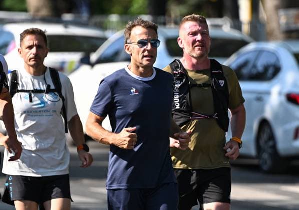 French President Macron goes for morning jog in Ankara ANKARA, TURKIYE - JULY 08: French President Emmanuel Macron goes for a morning jog in Ankara, Turkiye, where he arrived for the 36th NATO Heads of State and Government Summit on July 08, 2026. Saffet Azak Anadolu Ankara Turkey. Editorial use only. Please get in touch for any other usage.  Copyright: x2026xAnadoluxSaffetxAzakx