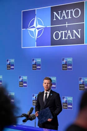 LKS 20260708 Hungarian Prime Minister Peter Magyar arrives at the 36th NATO Heads of State and Government Summit in Ankara, Turkey, on July 8, 2026. - EMMI KORHONEN Ankara Turkey  Copyright: xEmmixKorhonenx dmLT5WPC8sg