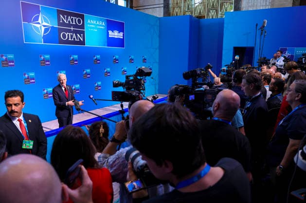 Nato-toppmotet i Ankara 2026 Ankara, Tyrkia 20260708. Statsminister Jonas Gahr Store under Nato-toppmotet i Ankara onsdag. Foto: Geir Olsen NTB Ankara Tyrkia x4kbgtPL4oo EDITORIAL USE ONLY Ref:_POLx4kbgtPL4oo.jpg *** NATO Summit in Ankara 2026 Ankara, Turkey 20260708 Prime Minister Jonas Gahr Store at the NATO summit in Ankara on Wednesday Photo: Geir Olsen, NTB, Ankara, Turkey x4kbgtPL4oo EDITORIAL USE ONLY Ref POLx4kbgtPL4oo jpg  Copyright: xGeirxOlsenx xNTBx