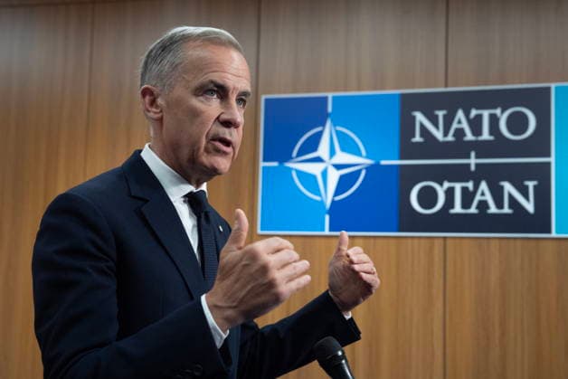 July 8, 2026, Ankara, Turkey: Prime Minister Mark Carney speaks during a media availability at the NATO Summit in Ankara, Turkey, Wednesday, July 8, 2026. Ankara Turkey  - ZUMAc35_ 20260708_zaf_c35_001 Copyright: xAdrianxWyldx