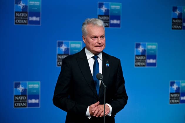 36th NATO Summit in Ankara ANKARA, TURKIYE - JULY 08: Lithuania President Gitanas Nauseda makes a statement to the press ahead of the main session of the North Atlantic Council Meeting during the second day of the 36th NATO Heads of State and Government Summit in Ankara, Turkiye on July 08, 2026. Dogukan Keskinkilic Anadolu Ankara Turkey. Editorial use only. Please get in touch for any other usage.  Copyright: x2026xAnadoluxDogukanxKeskinkilicx