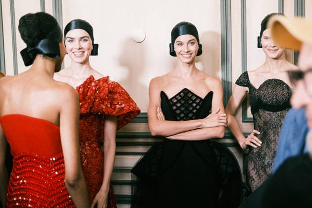Sanne de Roo, Marylou Moll, Irina Kravchenko Paris Fashion Week HC AW26 Georges Chakra 458030 July 7, 2026  Copyright: xJean-BaptistexSoulliatx xStarfacex STAR_458030_038
