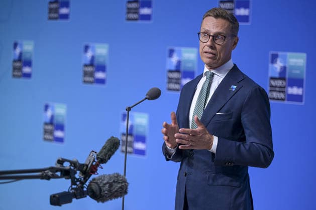 36th NATO Summit in Ankara ANKARA, TURKIYE - JULY 08: Finnish President Alexander Stubb makes a statement to the press ahead of the main session of the North Atlantic Council Meeting during the second day of the 36th NATO Heads of State and Government Summit in Ankara, Turkiye on July 08, 2026. Ozge Elif Kizil Anadolu Ankara Turkey. Editorial use only. Please get in touch for any other usage.  Copyright: x2026xAnadoluxOzgexElifxKizilx