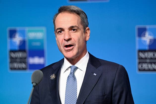 36th NATO Summit in Ankara ANKARA, TURKIYE - JULY 08: Prime Minister of Greece Kyriakos Mitsotakis makes a statement to the press ahead of the main session of the North Atlantic Council Meeting during the second day of the 36th NATO Heads of State and Government Summit in Ankara, Turkiye on July 08, 2026. Dogukan Keskinkilic Anadolu Ankara Turkey. Editorial use only. Please get in touch for any other usage.  Copyright: x2026xAnadoluxDogukanxKeskinkilicx