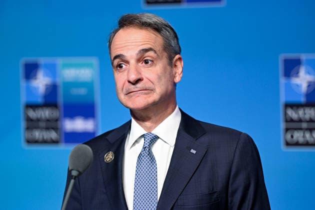 36th NATO Summit in Ankara ANKARA, TURKIYE - JULY 08: Prime Minister of Greece Kyriakos Mitsotakis makes a statement to the press ahead of the main session of the North Atlantic Council Meeting during the second day of the 36th NATO Heads of State and Government Summit in Ankara, Turkiye on July 08, 2026. Dogukan Keskinkilic Anadolu Ankara Turkey. Editorial use only. Please get in touch for any other usage.  Copyright: x2026xAnadoluxDogukanxKeskinkilicx