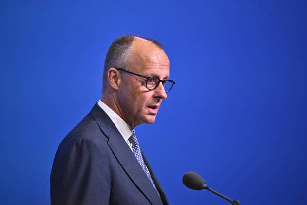 ANKARA, TURKIET 20260708 Tysklands förbundskansler Friedrich Merz talar under Nato-toppmötet i Ankara, Turkiet. ANKARA TURKIET x10430x *** ANKARA, TURKEY 20260708 German Chancellor Friedrich Merz speaks during the NATO summit in Ankara, Turkey ANKARA TURKEY x10430x  Copyright: xChristinexOlsson TTx NATO-TOPPMÖTE ANKARA 2026 JF_E-iQIih8