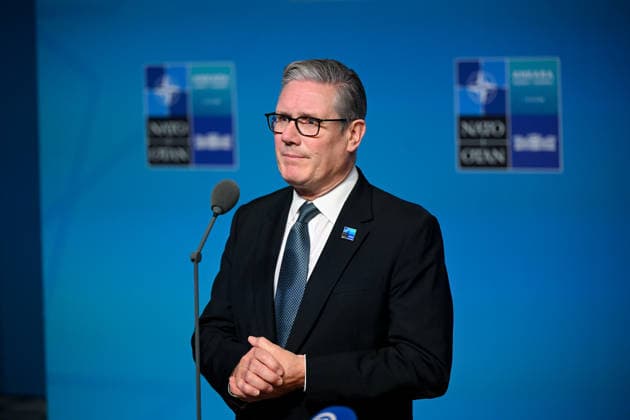 36th NATO Summit in Ankara ANKARA, TURKIYE - JULY 08: British Prime Minister Keir Starmer makes a statement to the press ahead of the main session of the North Atlantic Council Meeting during the second day of the 36th NATO Heads of State and Government Summit in Ankara, Turkiye on July 08, 2026. Dogukan Keskinkilic Anadolu Ankara Turkey. Editorial use only. Please get in touch for any other usage.  Copyright: x2026xAnadoluxDogukanxKeskinkilicx