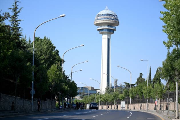 French President Macron goes for morning jog ahead of NATO summit in Ankara ANKARA, TURKIYE - JULY 08: French President Emmanuel Macron goes for a morning jog in Ankara, Turkiye, where he arrived for the 36th NATO Heads of State and Government Summit on July 08, 2026. Gokhan Balci Anadolu Ankara Turkey. Editorial use only. Please get in touch for any other usage.  Copyright: x2026xAnadoluxGokhanxBalcix