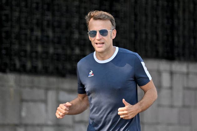 French President Macron goes for morning jog ahead of NATO summit in Ankara ANKARA, TURKIYE - JULY 08: French President Emmanuel Macron goes for a morning jog in Ankara, Turkiye, where he arrived for the 36th NATO Heads of State and Government Summit on July 08, 2026. Gokhan Balci Anadolu Ankara Turkey. Editorial use only. Please get in touch for any other usage.  Copyright: x2026xAnadoluxGokhanxBalcix