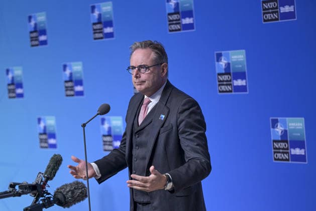 36th NATO Summit in Ankara ANKARA, TURKIYE - JULY 08: Belgian Prime Minister Bart De Wever makes a statement to the press ahead of the main session of the North Atlantic Council Meeting during the second day of the 36th NATO Heads of State and Government Summit in Ankara, Turkiye on July 08, 2026. Ozge Elif Kizil Anadolu Ankara Turkey. Editorial use only. Please get in touch for any other usage.  Copyright: x2026xAnadoluxOzgexElifxKizilx