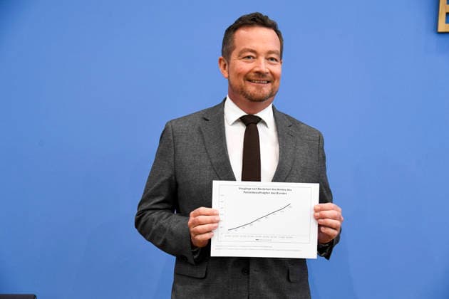 ABB BPK- Ulrich Peter Uli Groetsch, Polizeibeauftragter des Bundes beim Deutschen Bundestag bei der Veroeffentlichung des Bericht Vorstellun Bericht des Polizeibeauftragten des Bundes beim Deutschen Bundestag auf der BPK Bundespressekonferenz am 08.07.2026 in Berlin Berlin Deutschland *** ABB BPK Ulrich Peter Uli Groetsch, Federal Police Commissioner to the German Bundestag, at the presentation of the report by the Federal Police Commissioner to the German Bundestag at the BPK Federal Press Conference on July 8, 2026, in Berlin, Germany