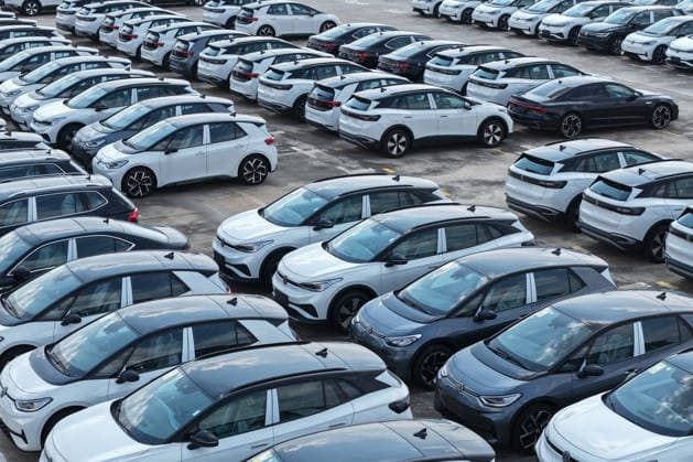 Nanjing Port Exported Vehicles Exported vehicles parked at Nanjing Port in Nanjing City, Jiangsu Province, China on July 8, 2026. Nanjing Jiangsu China  Copyright: xCFOTOx i1783528582454