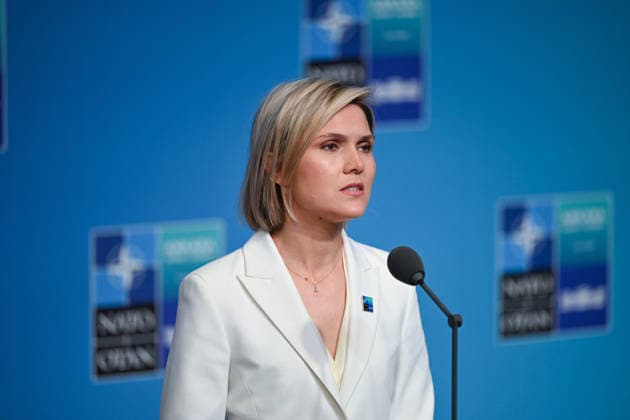 NATO Leaders Summit - North Atlantic Council Meeting - Ankara Iceland Prime Minister Kristrun Frostadottir attending North Atlantic Council Meeting during the second day of the 36th NATO Heads of State and Government Summit in Ankara, Turkiye on July 8, 2026. Photo by Alaxis Jumeau ABACAPRESS.COM Ankara Turkey  Copyright: xJumeauxAlexis ABACAx