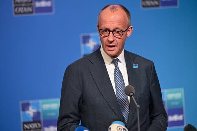 NATO Leaders Summit - North Atlantic Council Meeting - Ankara German Chancellor Friedrich Merz attending North Atlantic Council Meeting during the second day of the 36th NATO Heads of State and Government Summit in Ankara, Turkiye on July 8, 2026. Photo by Alaxis Jumeau ABACAPRESS.COM Ankara Turkey  Copyright: xJumeauxAlexis ABACAx