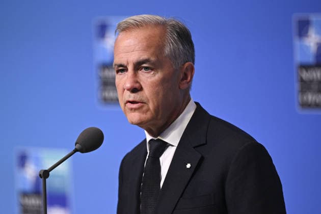 36th NATO Summit in Ankara ANKARA, TURKIYE - JULY 08: Canadian Prime Minister Mark Carney makes a statement to the press ahead of the main session of the North Atlantic Council Meeting during the second day of the 36th NATO Heads of State and Government Summit in Ankara, Turkiye on July 08, 2026. Dogukan Keskinkilic Anadolu Ankara Turkey. Editorial use only. Please get in touch for any other usage.  Copyright: x2026xAnadoluxDogukanxKeskinkilicx