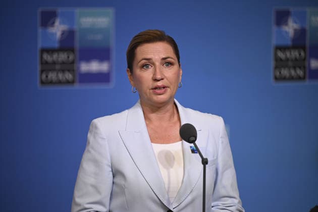36th NATO Summit in Ankara ANKARA, TURKIYE - JULY 08: Danish Prime Minister Mette Frederiksen makes a statement to the press ahead of the main session of the North Atlantic Council Meeting during the second day of the 36th NATO Heads of State and Government Summit in Ankara, Turkiye on July 08, 2026. Dogukan Keskinkilic Anadolu Ankara Turkey. Editorial use only. Please get in touch for any other usage.  Copyright: x2026xAnadoluxDogukanxKeskinkilicx