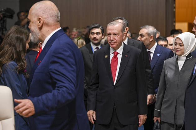 36th NATO Summit in Ankara ANKARA, TURKIYE - JULY 8: Turkish President Recep Tayyip Erdogan attends the North Atlantic Council meeting, held as part of the 36th NATO Summit of Heads of State and Government in Ankara, Turkiye, on July 8, 2026. Harun Ozalp Anadolu Ankara Turkey. Editorial use only. Please get in touch for any other usage.  Copyright: x2026xAnadoluxHarunxOzalpx