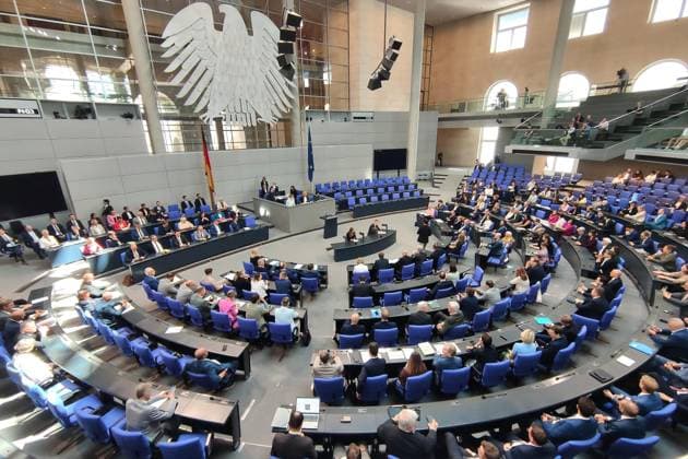 Berlin, Deutschland, 08.07.2026: Deutscher Bundestag: 88. Bundestagssitzung: Blick ins Plenum zu Beginn der Sitzung *** Berlin, Germany, July 8, 2026 German Bundestag 88th Session of the Bundestag A view of the plenary chamber at the start of the session Copyright: xdtsxNachrichtenagenturx dts_126739