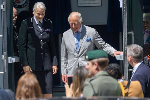 July 8, 2026, London, England, United Kingdom: King CHARLES III leaves British Transport Police headquarters in central London after officially opening the building. London United Kingdom  - ZUMAs262 20260708_zip_s262_008 Copyright: xTayfunxSalcix
