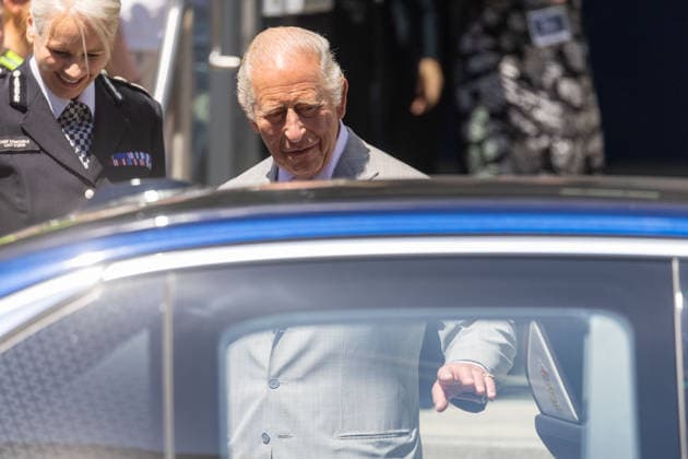 July 8, 2026, London, England, United Kingdom: King CHARLES III leaves British Transport Police headquarters in central London after officially opening the building. London United Kingdom  - ZUMAs262 20260708_zip_s262_013 Copyright: xTayfunxSalcix