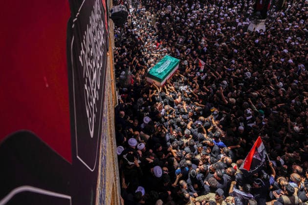 Farewell ceremony held for Iran s former leader Ali Khamenei in Najaf NAJAF, IRAQ - JULY 8: Large crowds carrying flags and posters attend the farewell ceremony held for former Iranian leader Ali Khamenei, who was killed in U.S.-Israeli attacks as in Najaf, Iran on July 8, 2026. The coffins of Khamenei and his family members are transported through the crowd in a specially designed truck after the Imam Reza Shrine before being brought to the Imam Ali Shrine. Karar Essa Anadolu Najaf Iraq. Editorial use only. Please get in touch for any other usage.  Copyright: x2026xAnadoluxKararxEssax