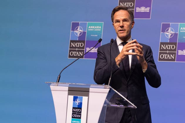 July 8, 2026, Ankara, Turkey: NATO Secretary General Mark Rutte speaks during a press conference following a meeting of NATO leaders at the NATO Summit Ankara Turkey  - ZUMAl194 20260708_zip_l194_017 Copyright: xMarekxLadzinskix