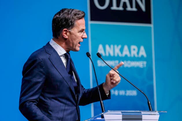 Nato-toppmotet i Ankara 2026 Ankara, Tyrkia 20260708. Natos generalsekretaer Mark Rutte pa Nato-toppmotet i Ankara onsdag. Foto: Geir Olsen NTB Ankara Tyrkia Nbu89SU4C4o EDITORIAL USE ONLY Ref:_POLNbu89SU4C4o.jpg *** NATO Summit in Ankara 2026 Ankara, Turkey 20260708 NATO Secretary General Mark Rutte at the NATO summit in Ankara on Wednesday Photo: Geir Olsen, NTB, Ankara, Turkey Nbu89SU4C4o EDITORIAL USE ONLY Ref POLNbu89SU4C4o jpg  Copyright: xGeirxOlsenx xNTBx