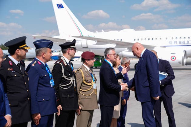 36th NATO Summit in Ankara ANKARA, TURKIYE - JULY 08: Italian Defense Minister Guido Crosetto departs from Ankara Airport following the 36th NATO Summit in Ankara, Turkiye, on July 8, 2026. Osmancan Gurdogan Anadolu Ankara Turkey. Editorial use only. Please get in touch for any other usage.  Copyright: x2026xAnadoluxOsmancanxGurdoganx