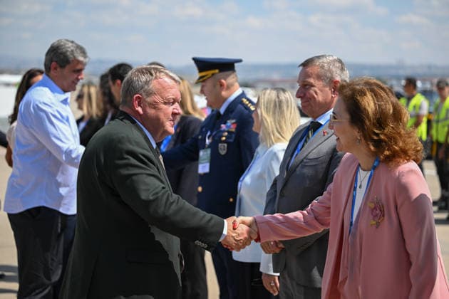 36th NATO Summit in Ankara ANKARA, TURKIYE - JULY 8: Danish Foreign Minister Lars Lokke Rasmussen departs from Ankara Airport following the 36th NATO Heads of State and Government Summit in Ankara, Turkiye, on July 8, 2026. Muhammed Abdullah Kurtar Anadolu Ankara Turkey. Editorial use only. Please get in touch for any other usage.  Copyright: x2026xAnadoluxMuhammedxAbdullahxKurtarx